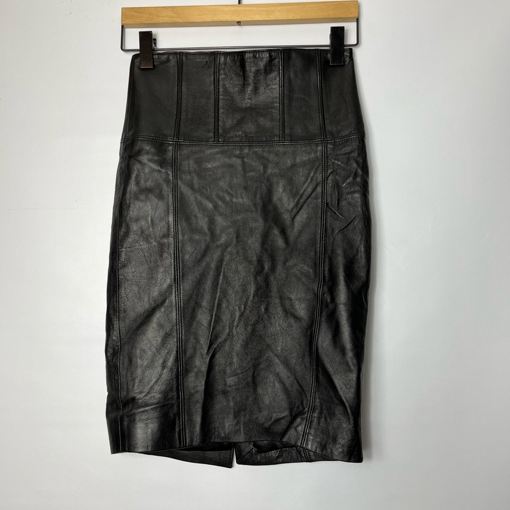 Bebe Kardashian Leather Skirt